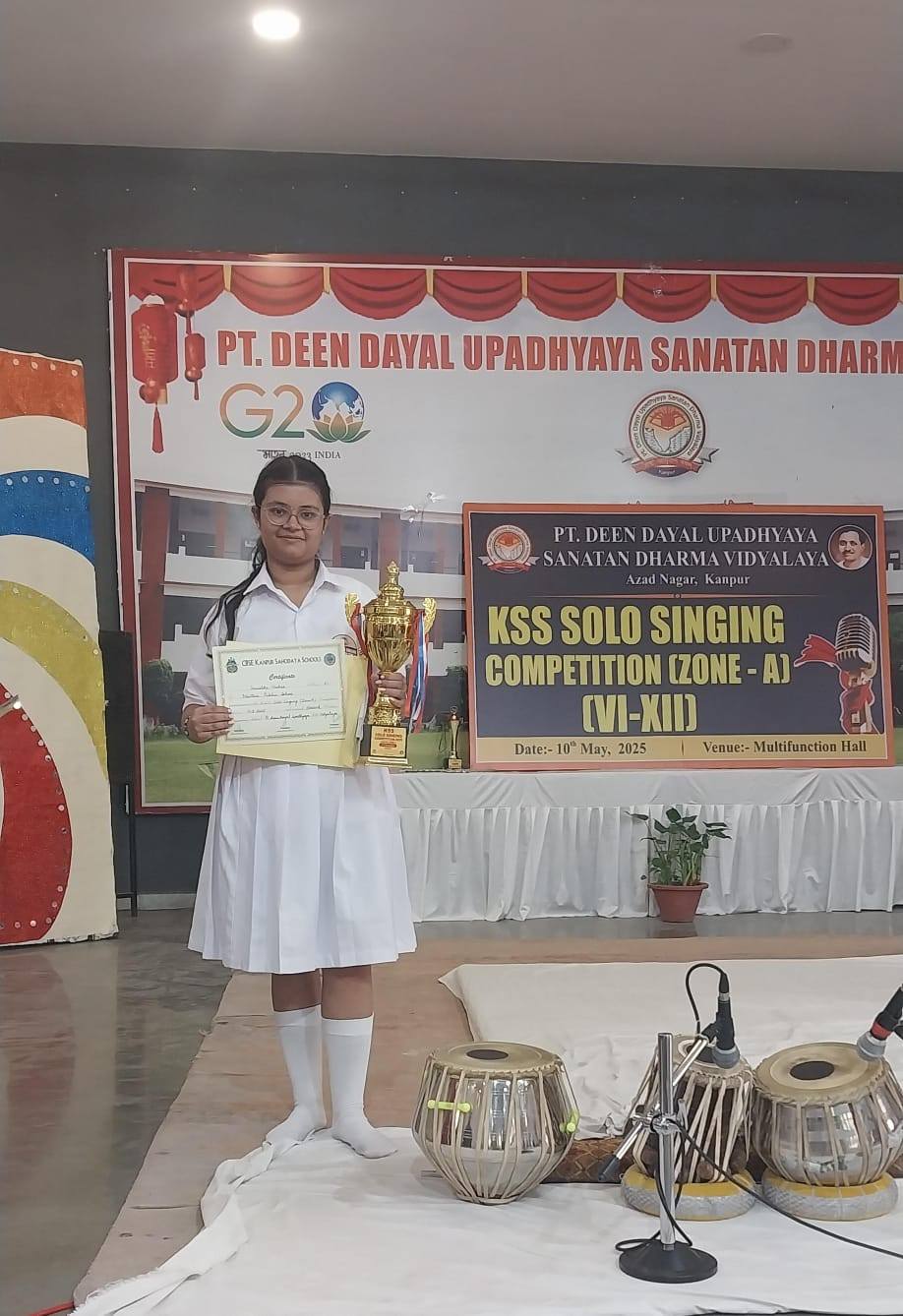 Taniska Mishra has won the KSS solo singing competition